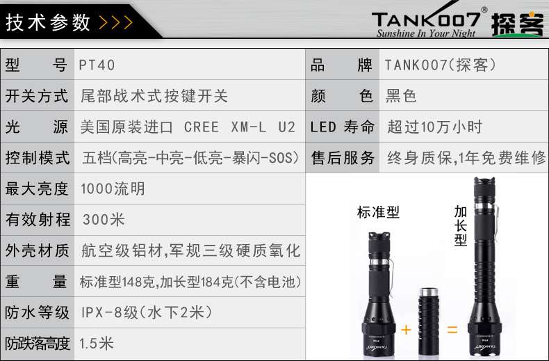 手電PT10，為戰(zhàn)術(shù)而生
